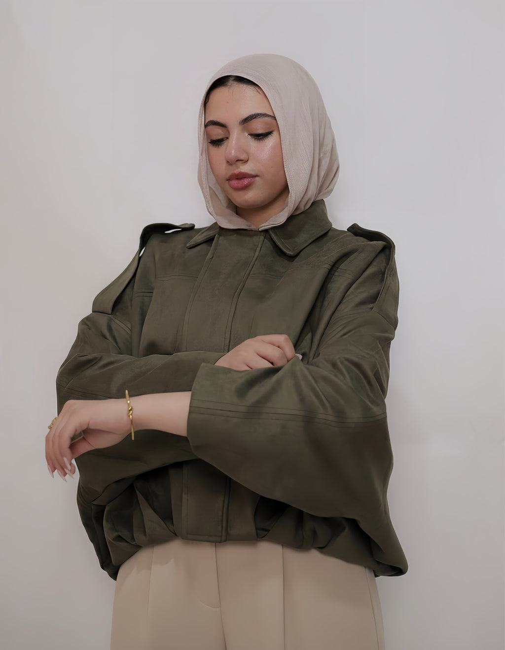 jacket & wide pants
