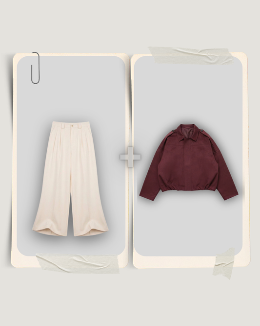 jacket & wide pants