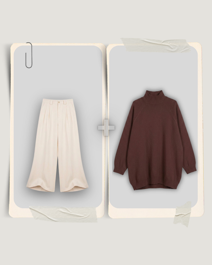 Defna pullover + Aura trousers
