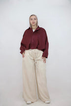 jacket & wide pants