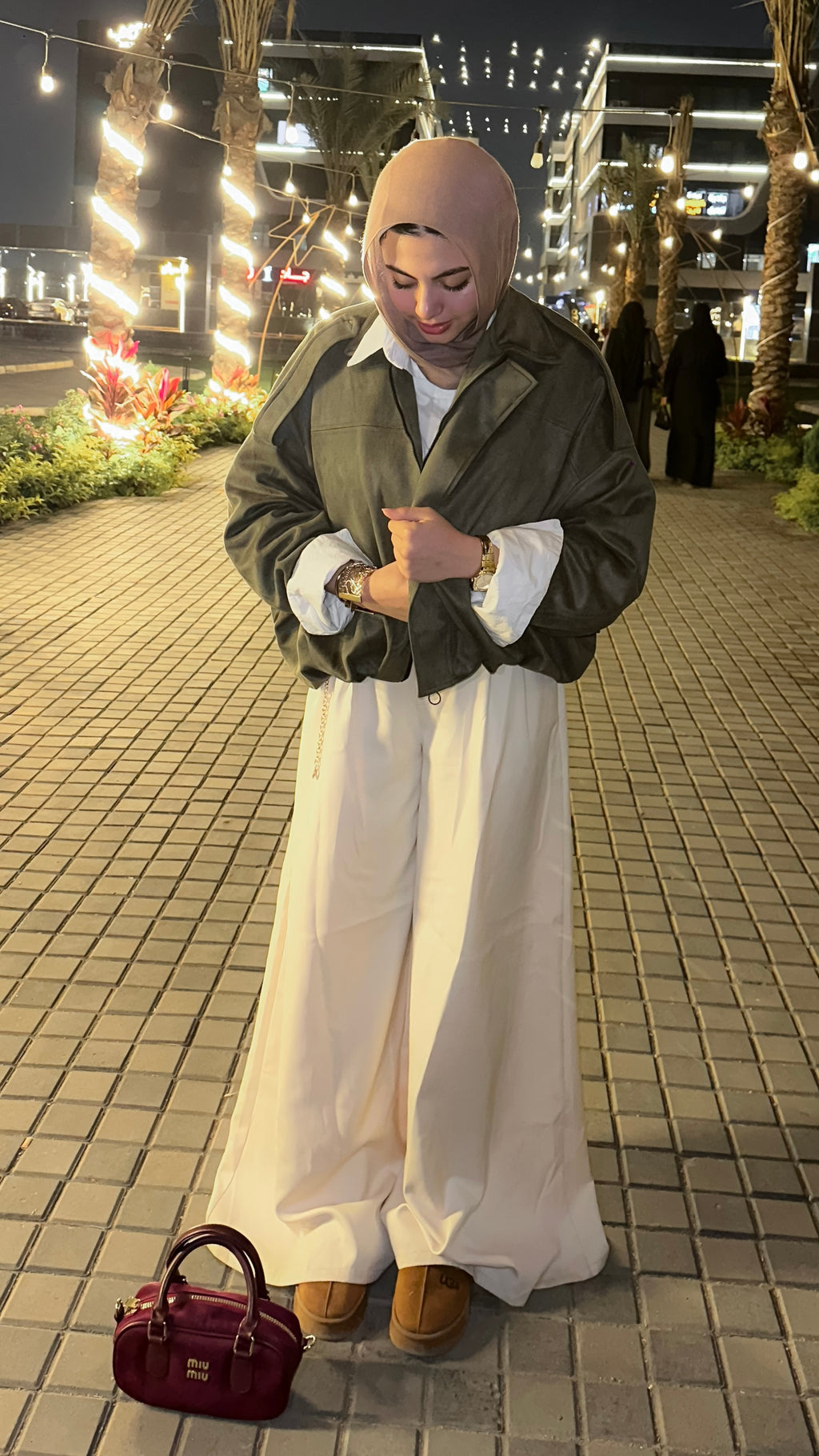 jacket & wide pants