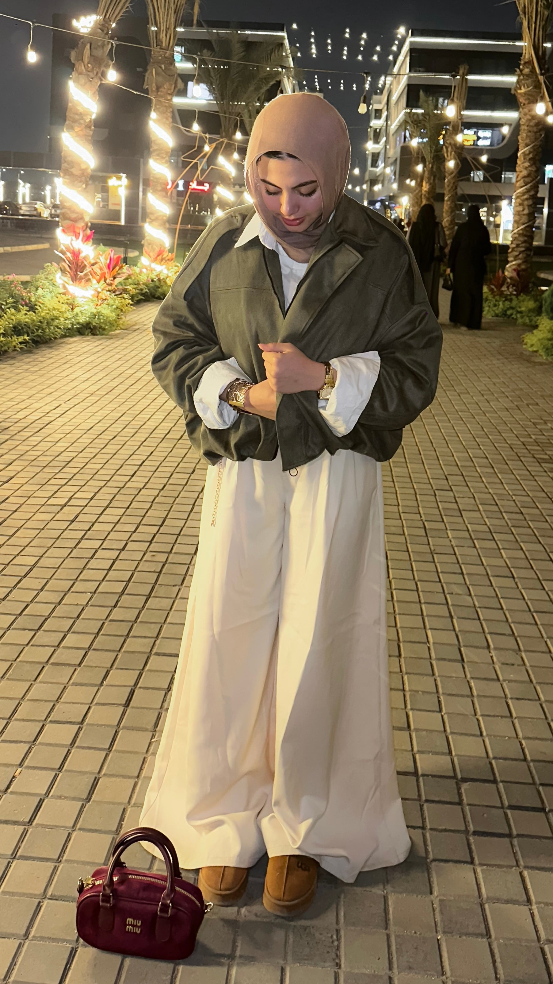 jacket & wide pants
