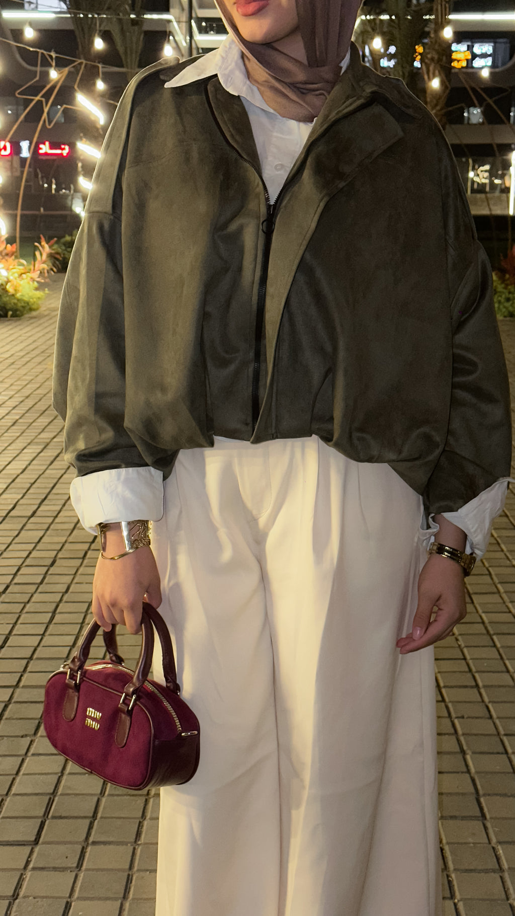 jacket & wide pants
