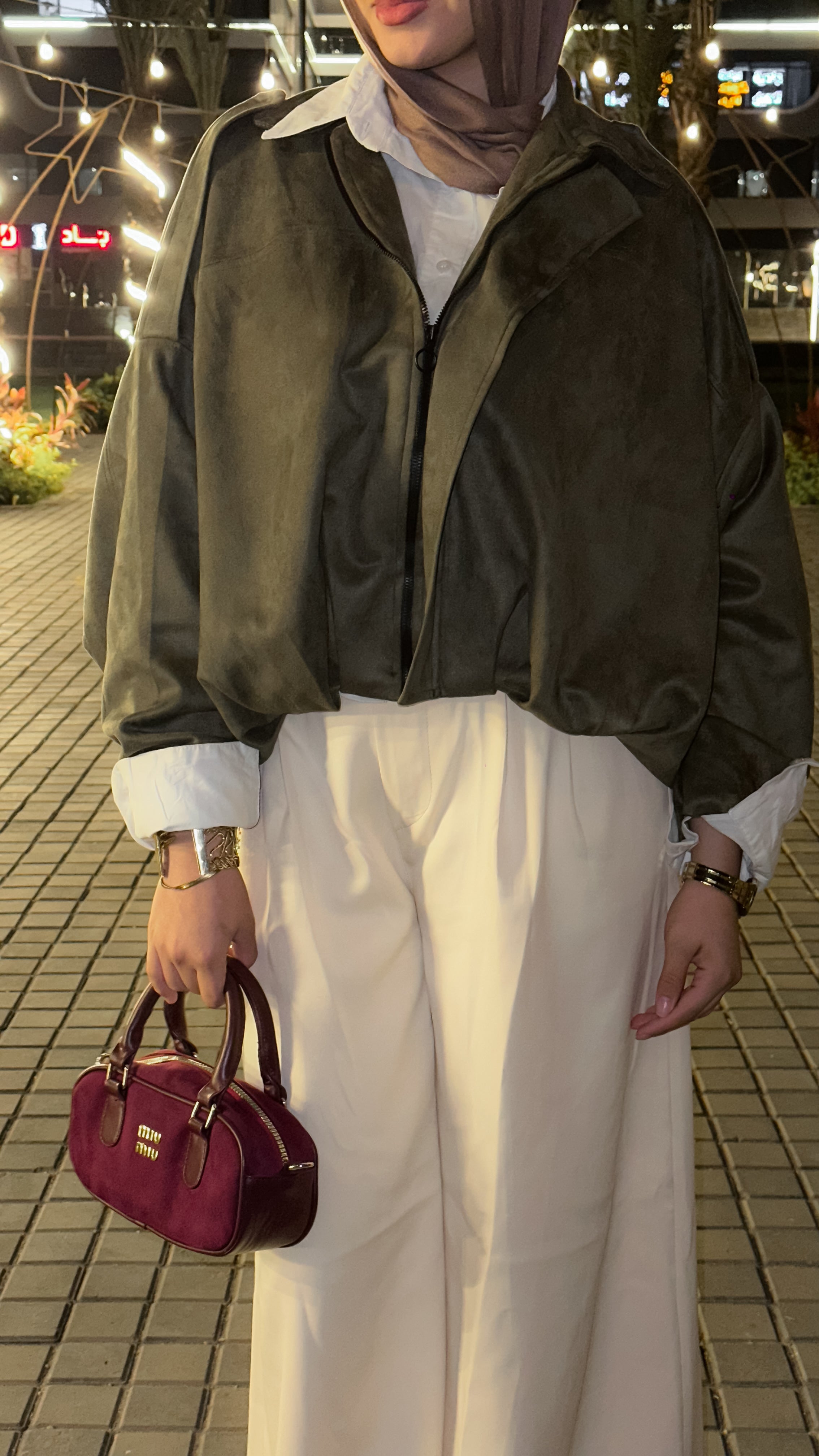 jacket & wide pants